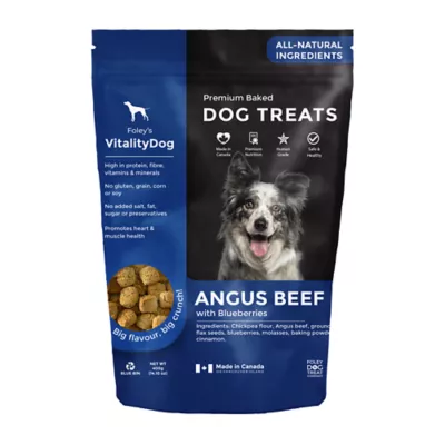 Product Foley's VitalityDog Crunchy Baked Dog Treat - Angus Beef with Blueberries