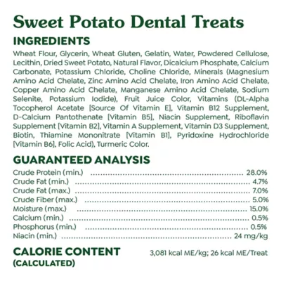 Product Greenies Teenie Natural Adult Dog Dental Treats - Sweet Potato