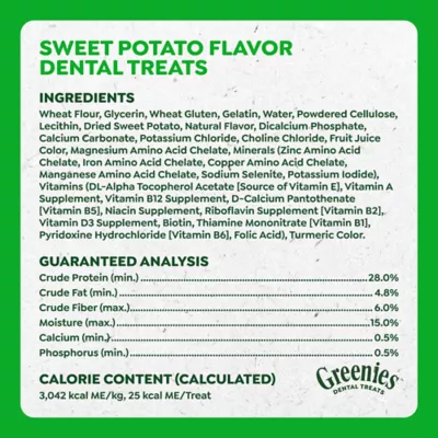 Greenies Teenie Natural Adult Dog Dental Treats - Sweet Potato - Image 9