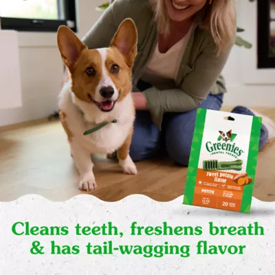 Product Greenies Petite Natural Adult Dog Dental Treats - Sweet Potato