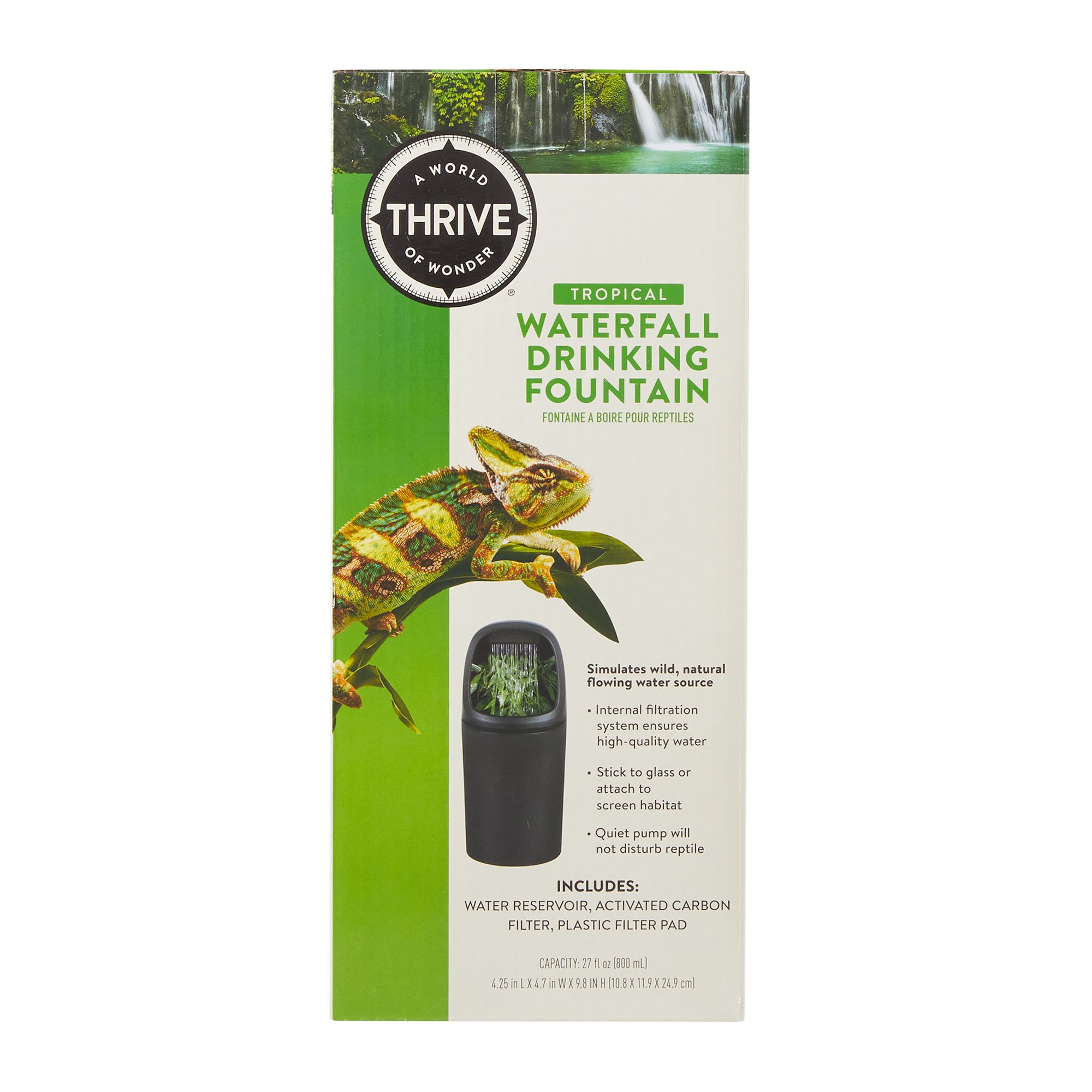 Thrive Waterfall Drinking Fountain - Reptile Drinking Fountain - thumbnail 3