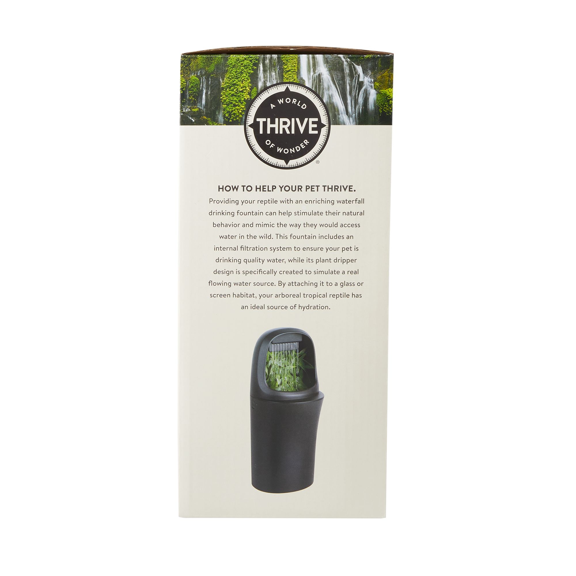 Thrive Waterfall Drinking Fountain - Reptile Drinking Fountain - thumbnail 4