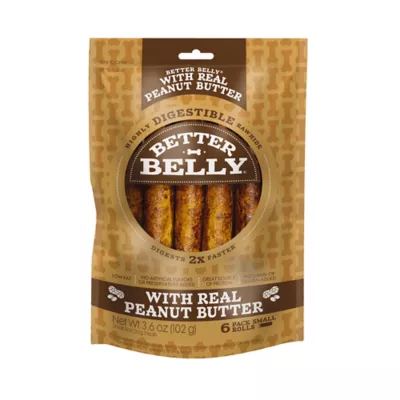 Product Better Belly Small Rolls All Life Stage Dog Treats - Highly Digestable, Peanut Butter