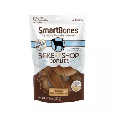 Product SmartBones Bake Shop Donuts All Life Stage Dog Treats - Peanut Butter