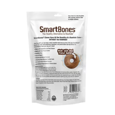 Product SmartBones Bake Shop Donuts All Life Stage Dog Treats - Peanut Butter