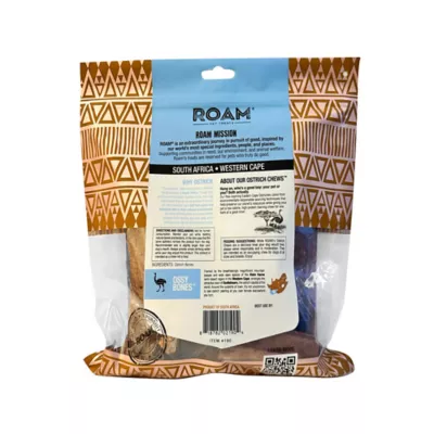 Product ROAM Exotic Ossy Chews Sampler Adult Dog Chew Treats - Ostrich