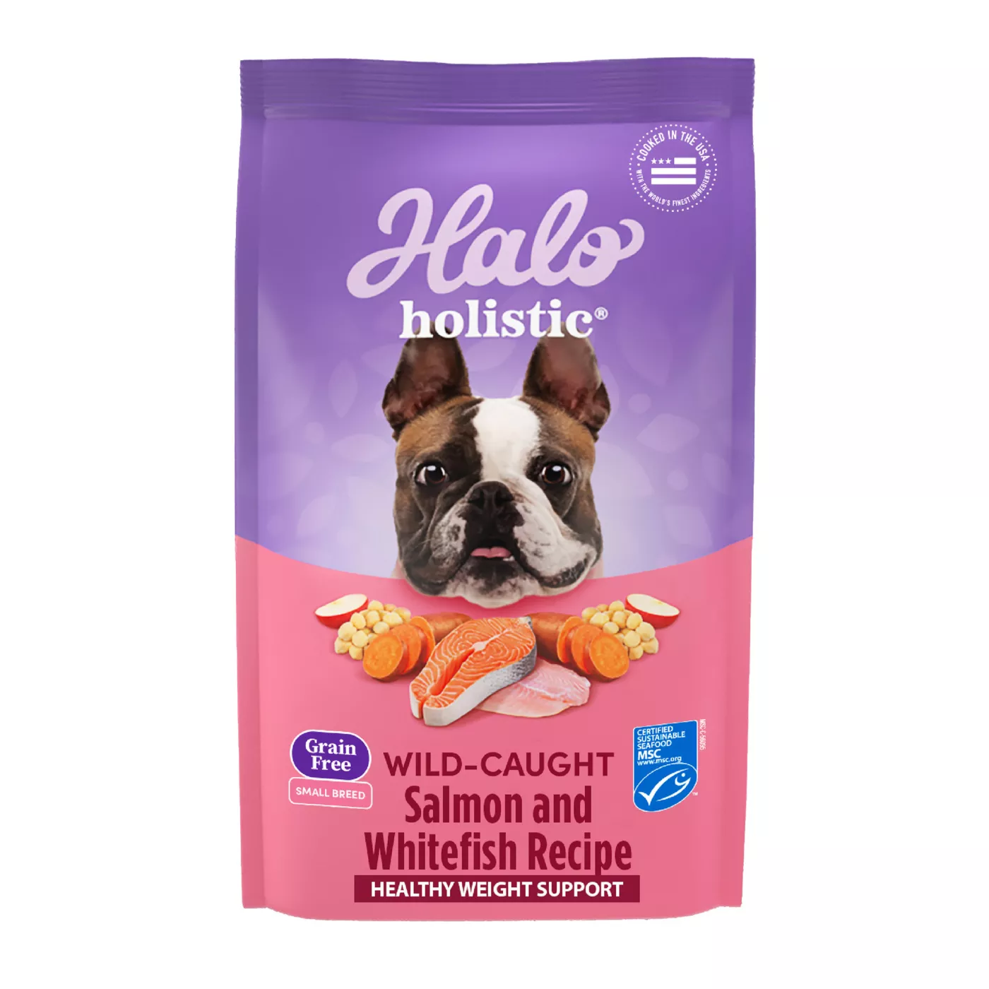 Halo Holistic Dry Dog Food Wild caught Salmon Whitefish Digestive Care