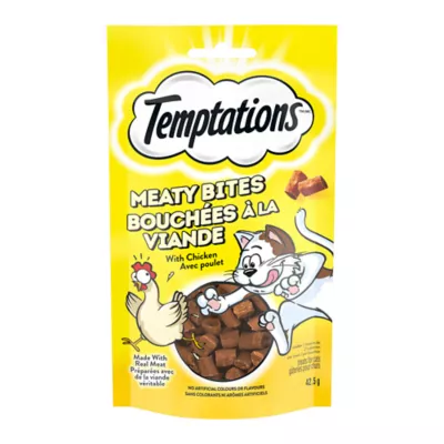 Product Temptations Meaty Bites Adult Cat Treats - Chicken Flavour