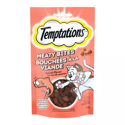 Product Temptations Meaty Bites Adult Cat Treats - Salmon Flavour