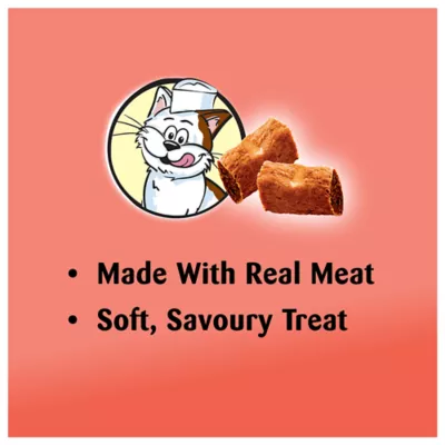 Product Temptations Meaty Bites Adult Cat Treats - Salmon Flavour