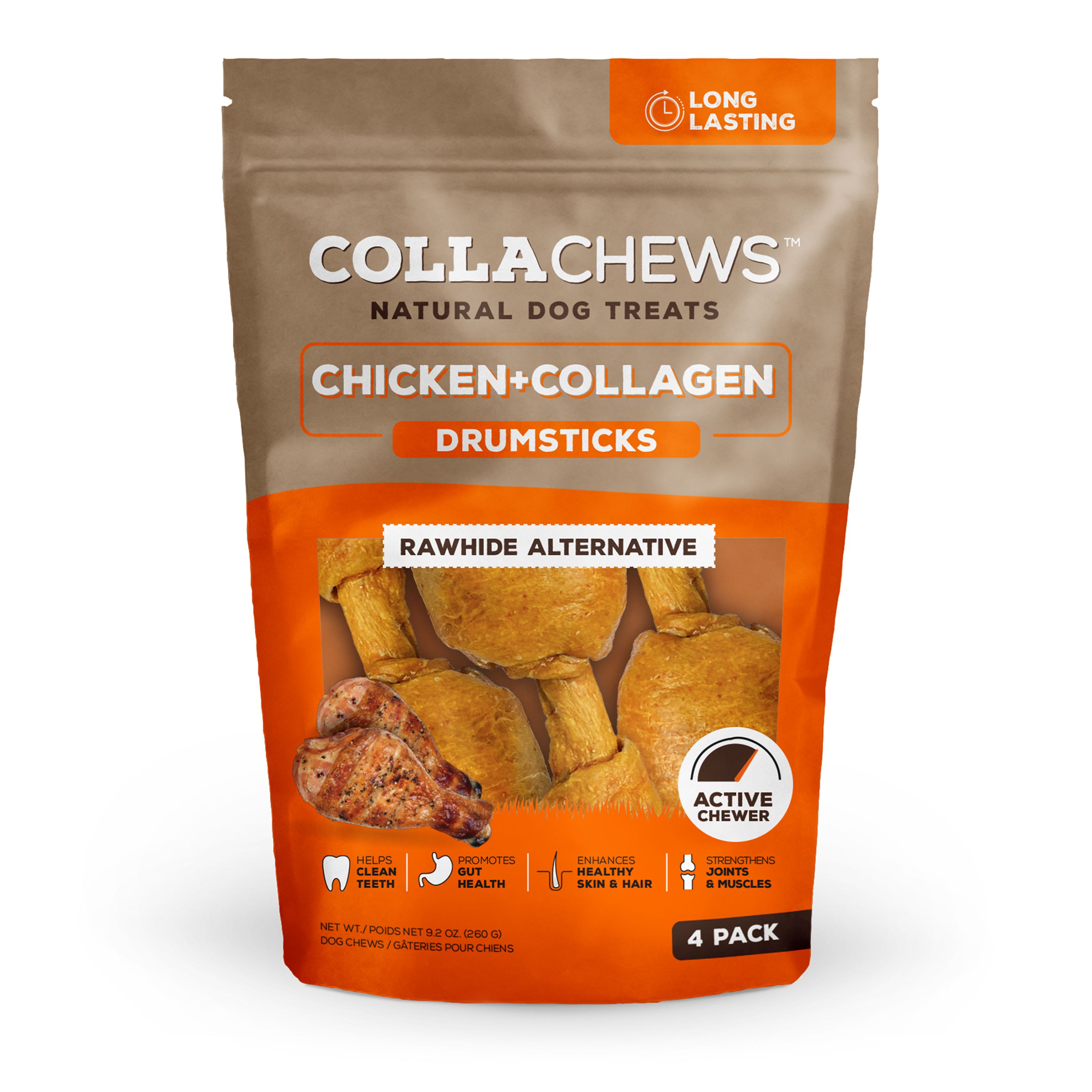 Collachews Chicken & Collagen Drumsticks Rawhide Alternative All Life ...