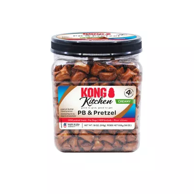 Product KONG Kitchen PB & Pretzels All Life Stage Dog Treats - Peanut Butter