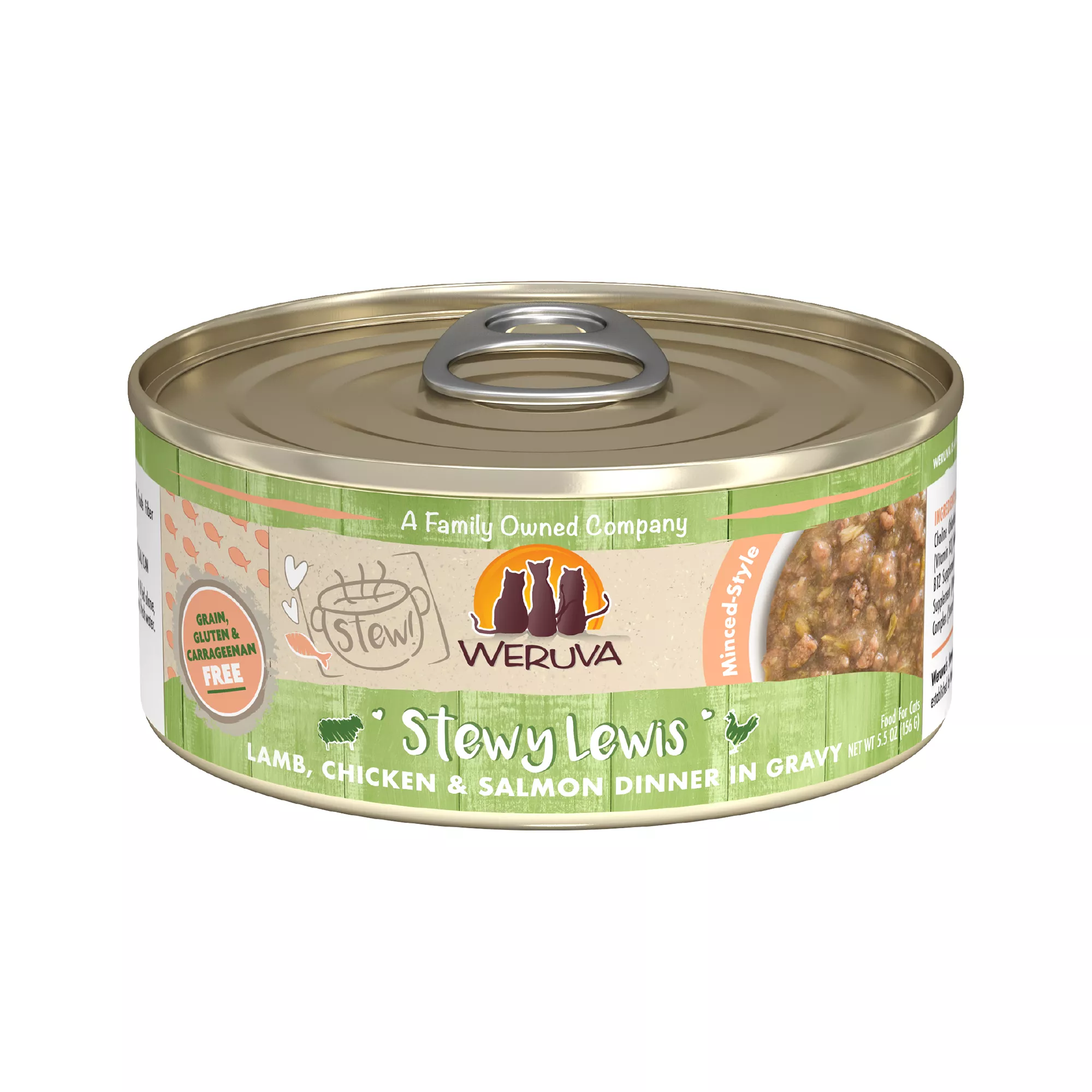 Weruva Stew! Wet Cat Food - Minced in Gravy, 5.5 OZ