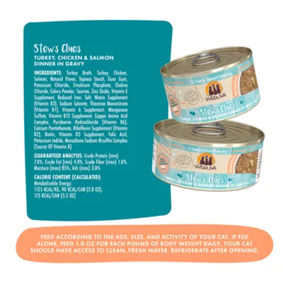 Product Weruva Stew! Wet Cat Food - 5.5 oz, Minced in Gravy