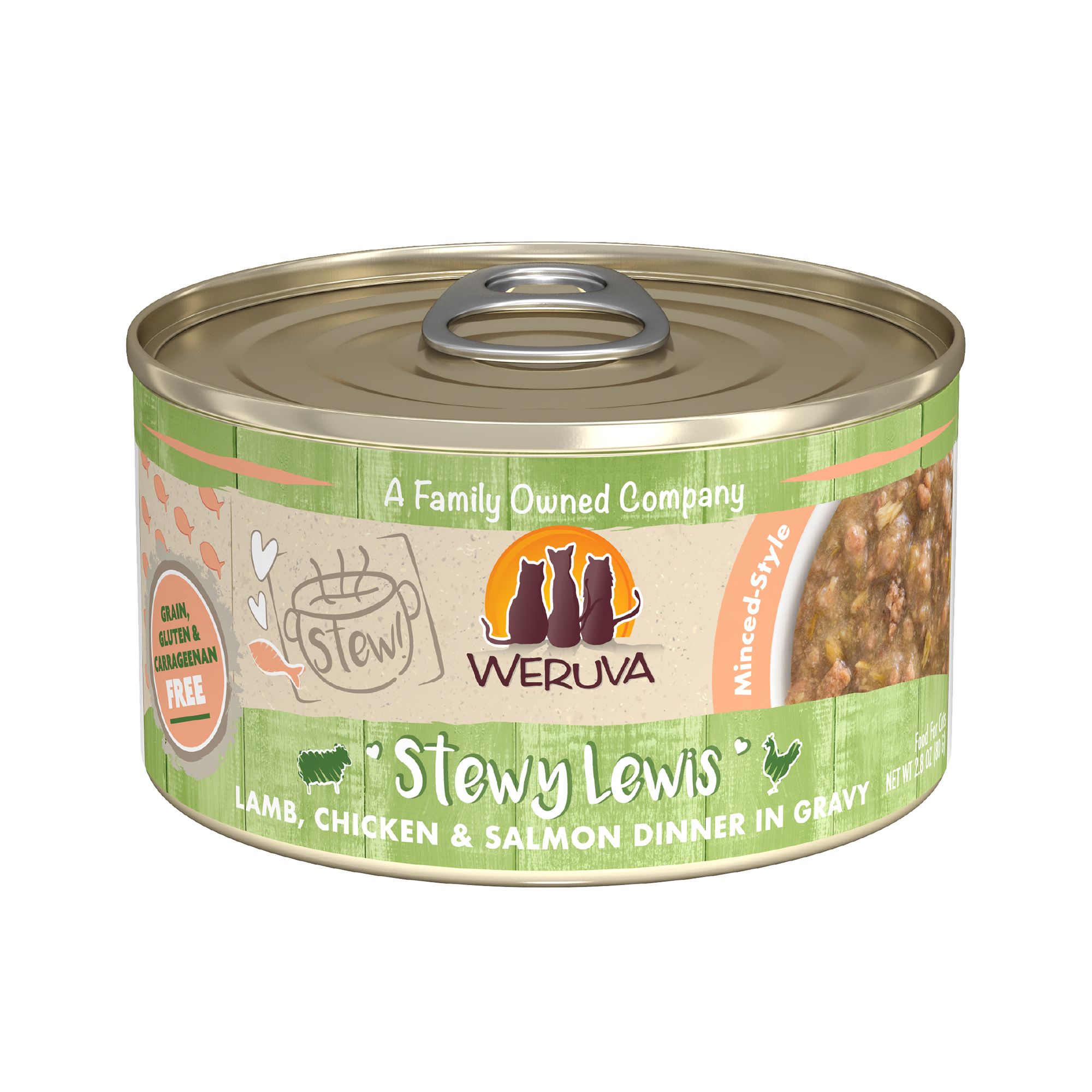 Weruva Stew Wet Cat Food 2.8 oz Minced in Gravy cat Wet Food