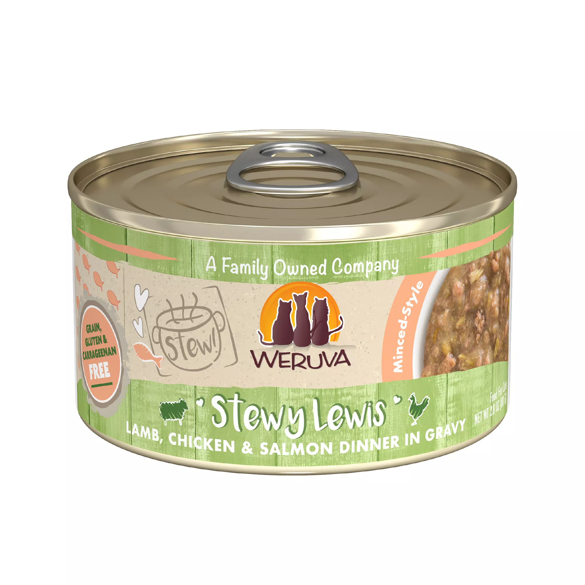 Weruva Stew! Wet Cat Food - Minced in Gravy, 2.8 OZ