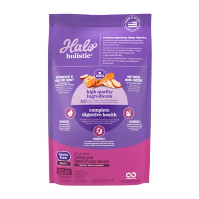 Product Halo Holistic Grain Free Dry Dog Food - Cage-free Turkey & Sweet Potato, Organic