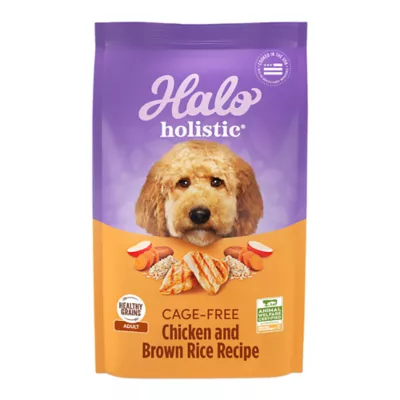 Product Halo Holistic Dry Dog Food - Cage-free Chicken & Brown Rice, Organic