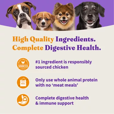 Product Halo Holistic Dry Dog Food - Cage-free Chicken & Brown Rice, Organic