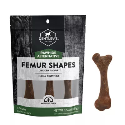 Product Dentley's Rawhide-Free 6 Inch Femur Bone-Shaped All Life Stage Dog Chew Treats - Chicken