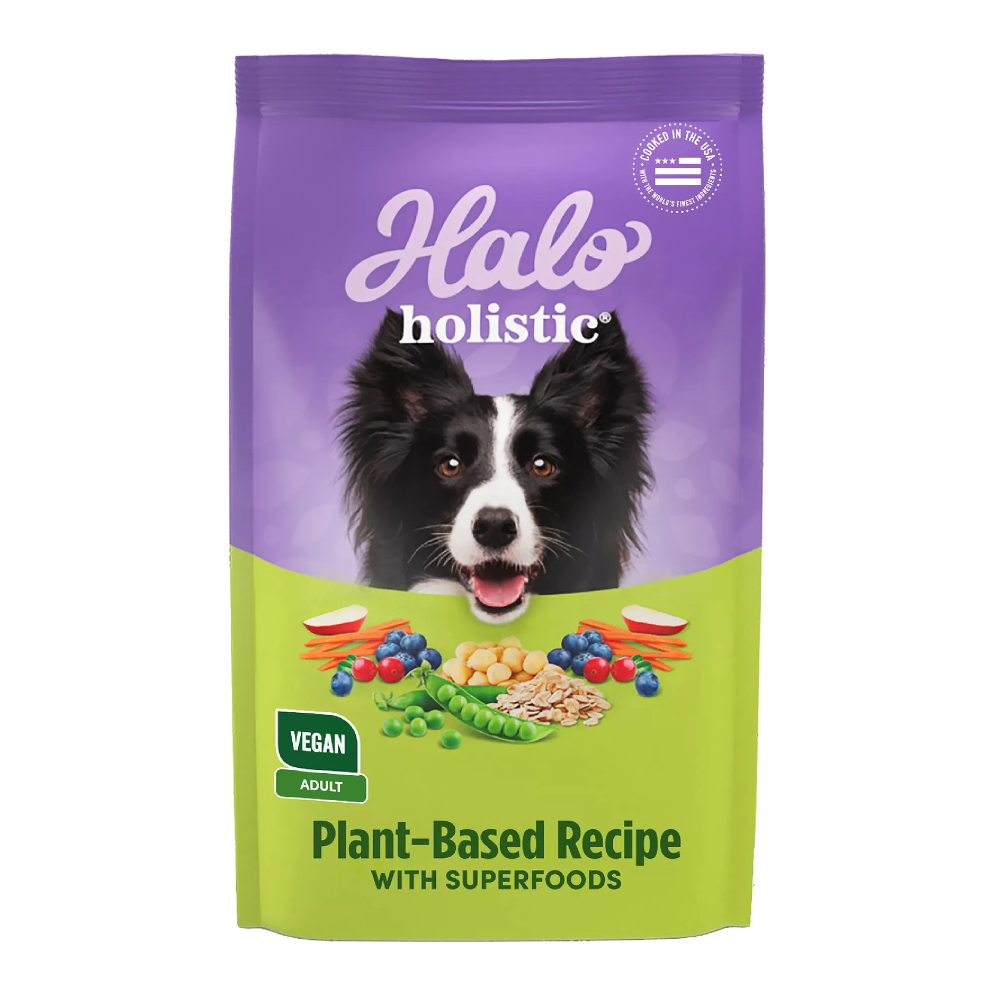 Halo Holistic Vegan Plant-Based with Superfoods Dry Dog Food - Digestive Care