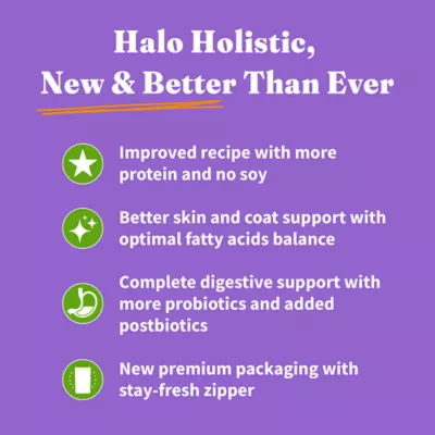 Product Halo Holistic Vegan Plant-Based with Superfoods Dry Dog Food - Digestive Care