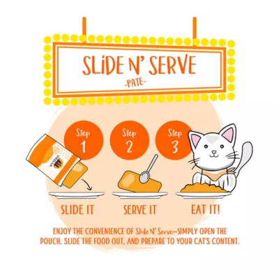 Product Weruva Slide N' Serve Wet Cat Food - 5.5 oz, Pate in a Hydrating Puree