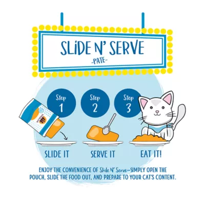 Product Weruva Slide N' Serve Wet Cat Food - 5.5 oz, Pate in a Hydrating Puree