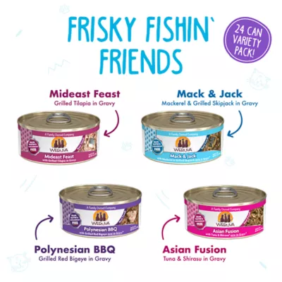 Product Weruva Classics Frisky Fishin' Friends Wet Cat Food - Variety Pack, 24ct