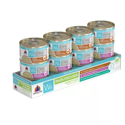 Product Weruva WX Wet Cat Food - Phos Focused, Pate, Variety Pack, 12 CT