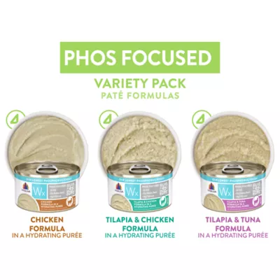 Product Weruva WX Wet Cat Food - Phos Focused, Pate, Variety Pack, 12 CT