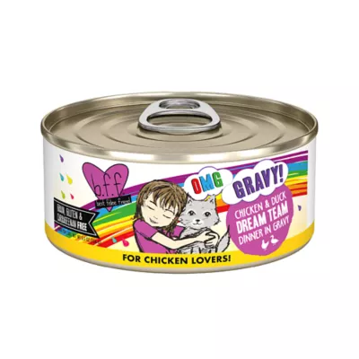 Weruva B.F.F. OMG Gravy! For Chicken Lovers Wet Cat Food - Minced in Gravy, 5.5 OZ - Image 1