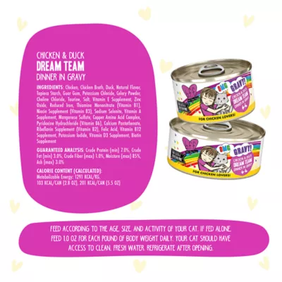 Weruva B.F.F. OMG Gravy! For Chicken Lovers Wet Cat Food - Minced in Gravy, 5.5 OZ - Image 4