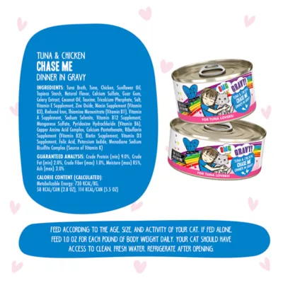 Product Weruva B.F.F. OMG Gravy! For Tuna Lovers Wet Cat Food - Minced in Gravy, 5.5 OZ