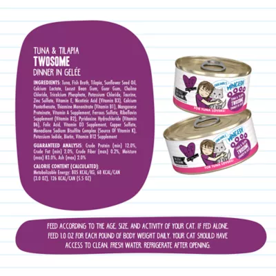 Product B.F.F. Originals Minced! For Tuna Lovers Wet Cat Food - 5.5 oz, Minced in Gelee