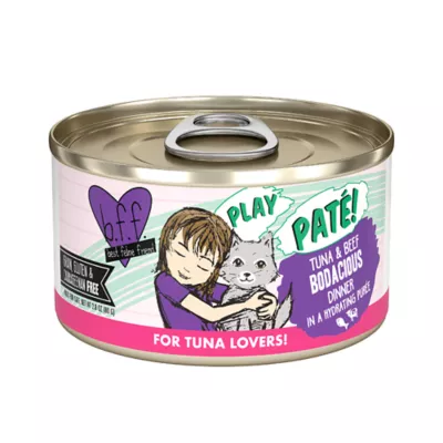 Product B.F.F. PLAY Pate! For Tuna Lovers Wet Cat Food - 2.8 oz, Pate in a Hydrating Puree