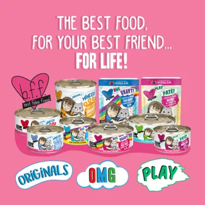 Product B.F.F. PLAY Pate! For Tuna Lovers Wet Cat Food - 2.8 oz, Pate in a Hydrating Puree