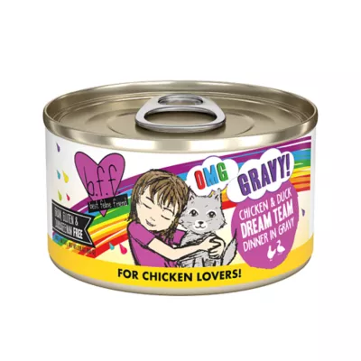 Product Weruva B.F.F. OMG Gravy! For Chicken Lovers Wet Cat Food - Minced in Gravy, 2.8 OZ Can