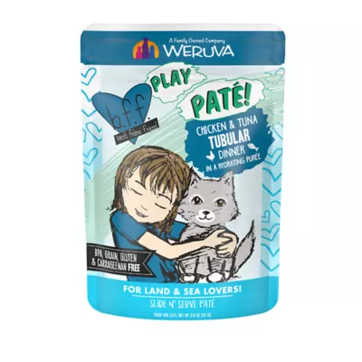 Product B.F.F. PLAY Pate! For Land & Sea Lovers Wet Cat Food - 3 oz, Pate in a Hydrating Puree