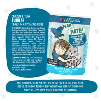 Product Weruva B.F.F. PLAY Pate! For Land & Sea Lovers Wet Cat Food - Pate in a Hydrating Puree, 3 OZ
