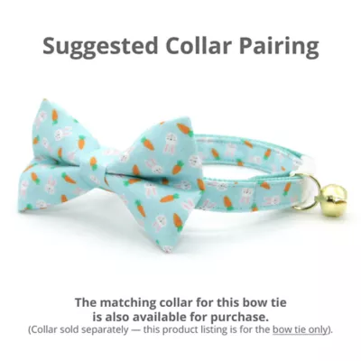 Product Made By Cleo® Easter Bunnies & Carrots Cat Bow Tie