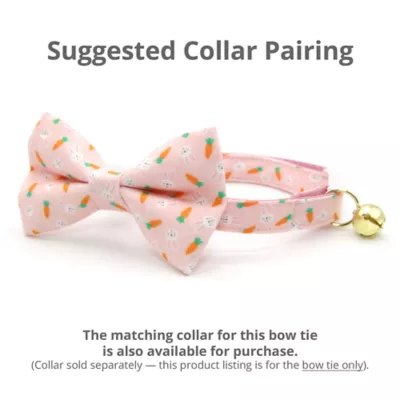 Product Made By Cleo® Easter Bunnies & Carrots Cat Bow Tie