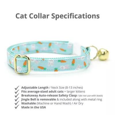 Product Made By Cleo® Easter Bunnies & Carrots Breakaway Cat Collar