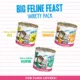 Product B.F.F. Originals Minced! For Tuna Lovers Big Feline Feast Adult Cat Wet Food - Variety Pack, 12 ct