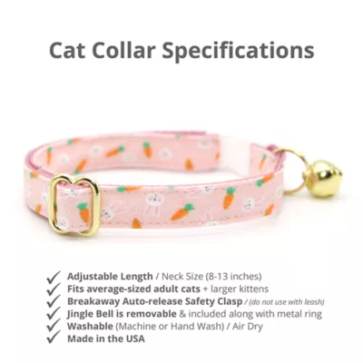 Product Made By Cleo® Easter Bunnies & Carrots Breakaway Cat Collar