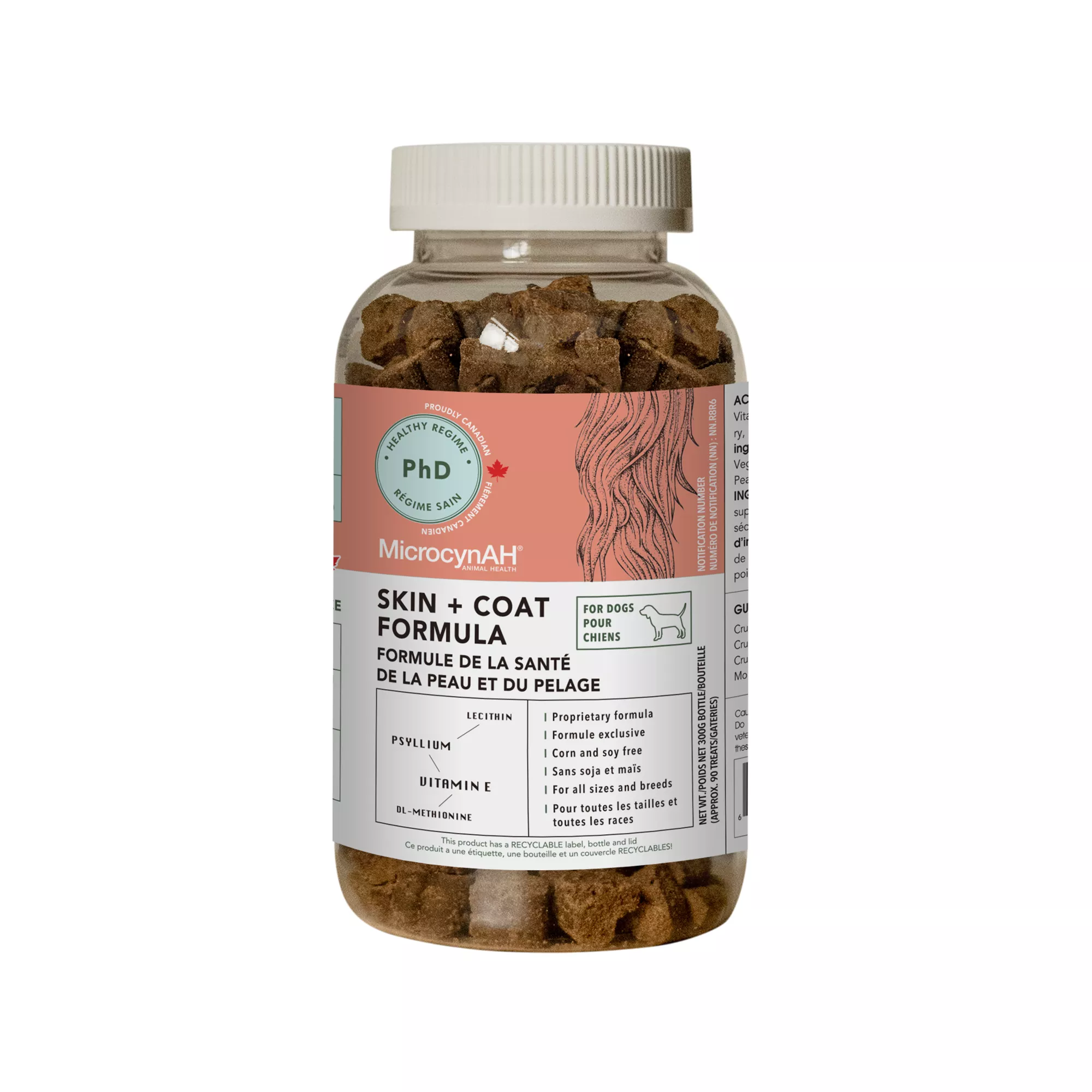 Microcyn PhD Daily Regime Dog Treats - Skin & Coat Care