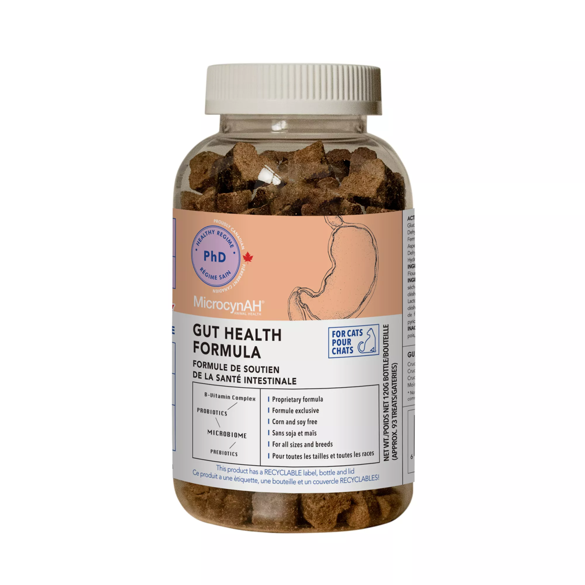 MicrocynAH PhD Daily Regime Cat Treats - Gut Health Formula