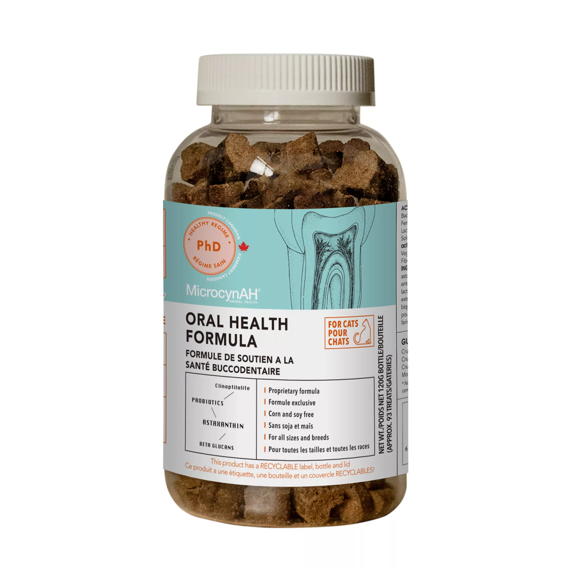 MicrocynAH PhD Daily Regime Cat Treats - Oral Health Formula