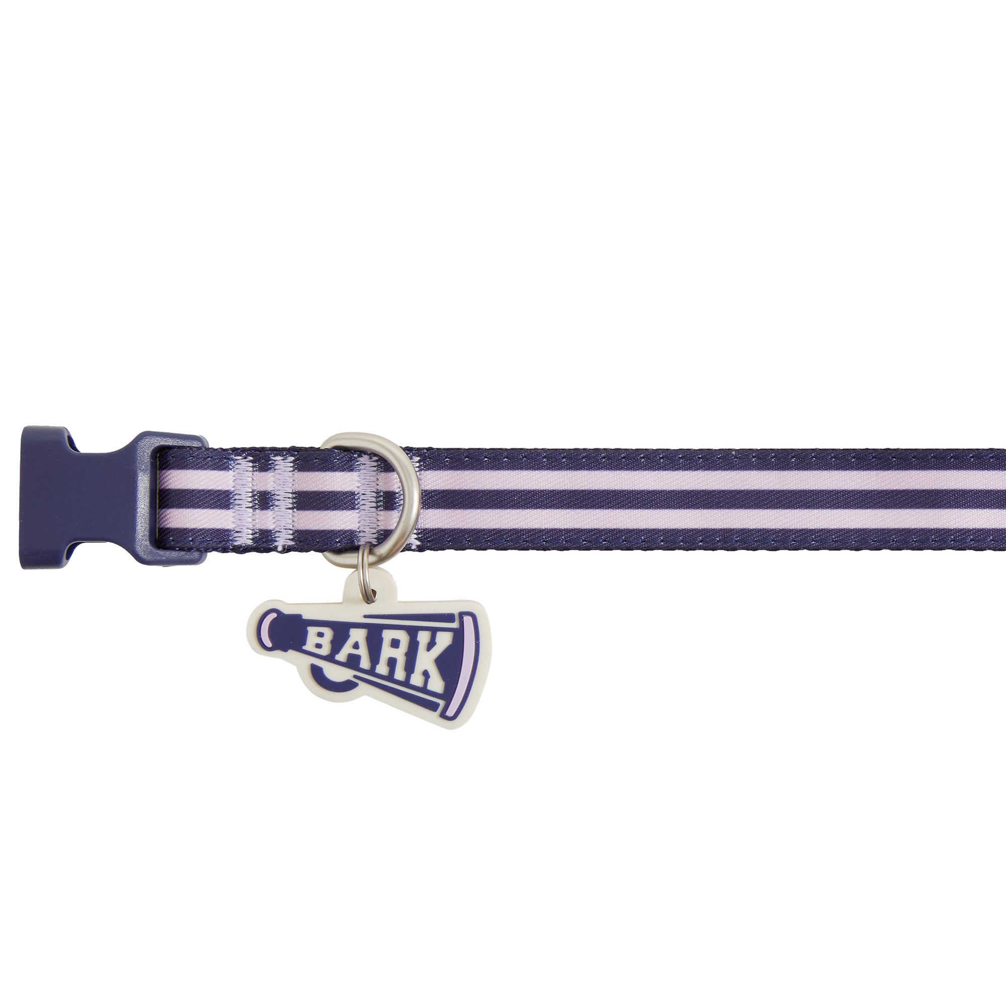 Top Paw® BackToSchool Lavender & Navy Stripe Cheer Cone Charm Dog