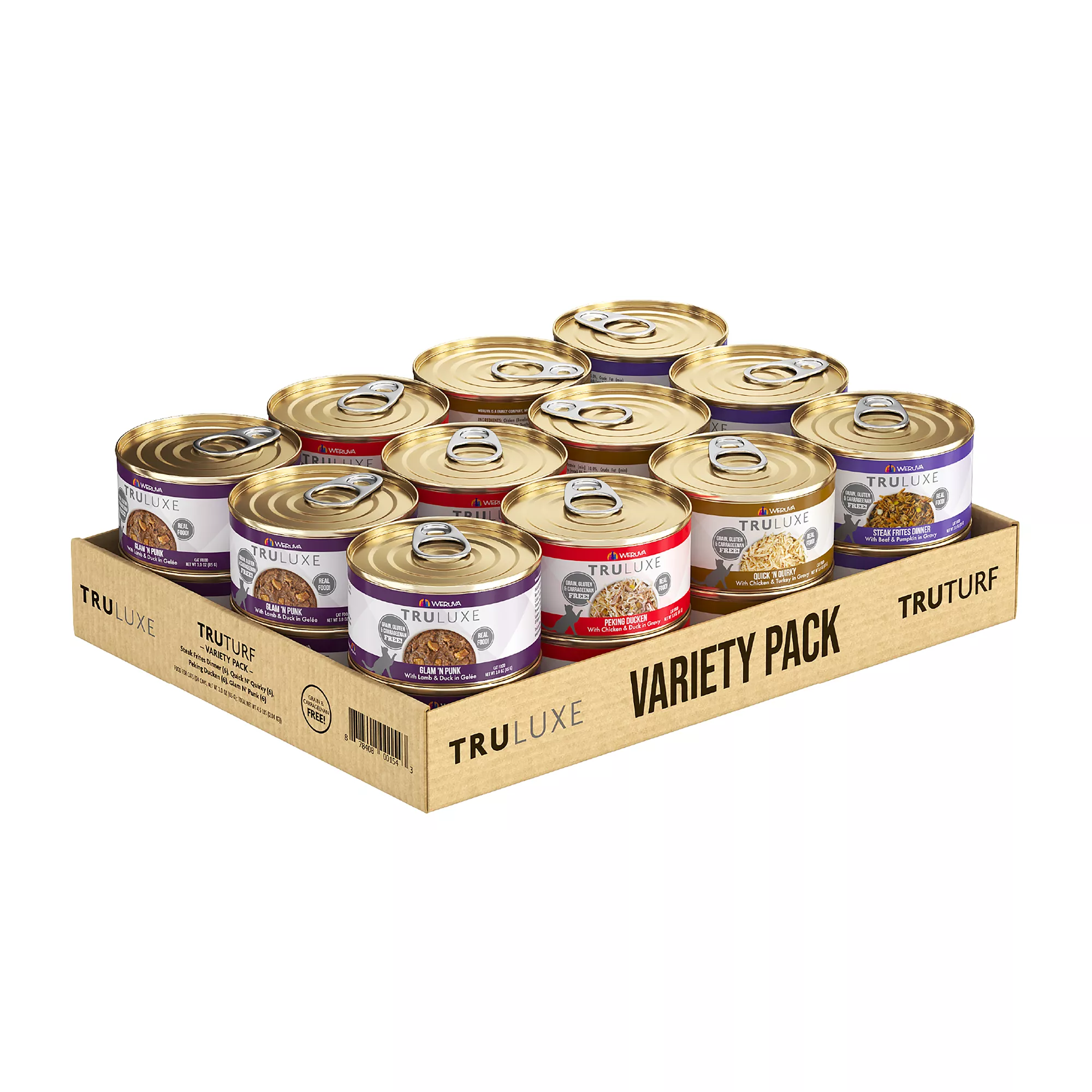 TruLuxe TruTurf Wet Cat Food - Variety Pack, 24ct